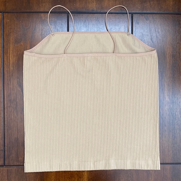 [M/L] Scuplt Knit Cami Top | Tan - Picture 2 of 4